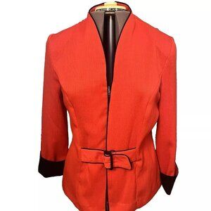 Sweet Suit Brand Jacket Only. NWT. Sz 14. New with Tags. Red Black. Zip Up. L